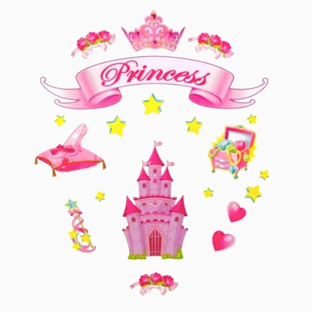 NEW Main Street Wall Creations Jumbo Wall Decals - Princess Collection